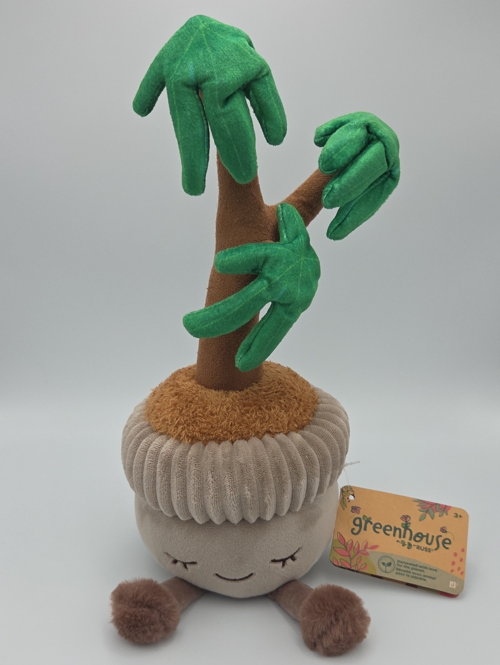 Russ Jazwares Greenhouse Money Tree Plush Planter NWTs